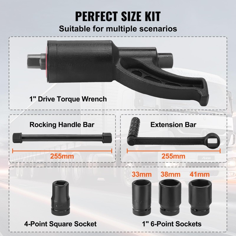VEVOR Torque Multiplier, Heavy Duty Torque Multiplier Wrench Set, 1