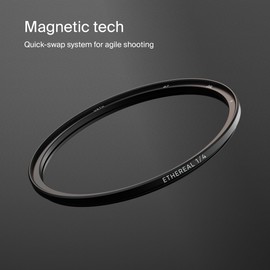 Urth 72mm Magnetic Ethereal Black Mist ¼ Diffusion Lens Filter (Plus+) — Cinematic Effect with 20-Layer Nano-Coated Particles to Diffuse Light