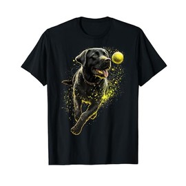 Black Labrador Retriever chasing a ball Labrador Retriever T-Shirt