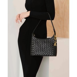 INNERDIVA Gold Letter Keychain for Women, Initial K Enamel Bag Charm Fashion Cute Keychain for Handbag Backpack Bag Accessories Gifts