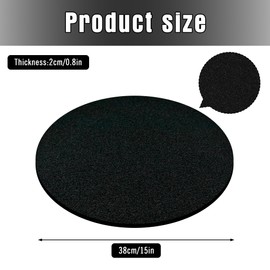 FEICHANGHAO Oil Drain Splash Pad, 15 inch Round No Splatter Pad Oil Splash Pad Fits Most Oil Drains Anti Splash Oil Change Mat for Mechanics and Automotive Techs