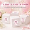 Sweet Sixteen Favor Bag Stickers: 120 Paper Stickers 1.6 Inch