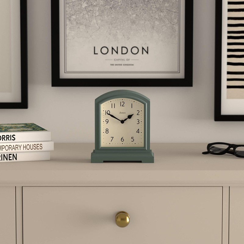 JONES CLOCKS Tavern Mantel Clock | Modern Arch Design |