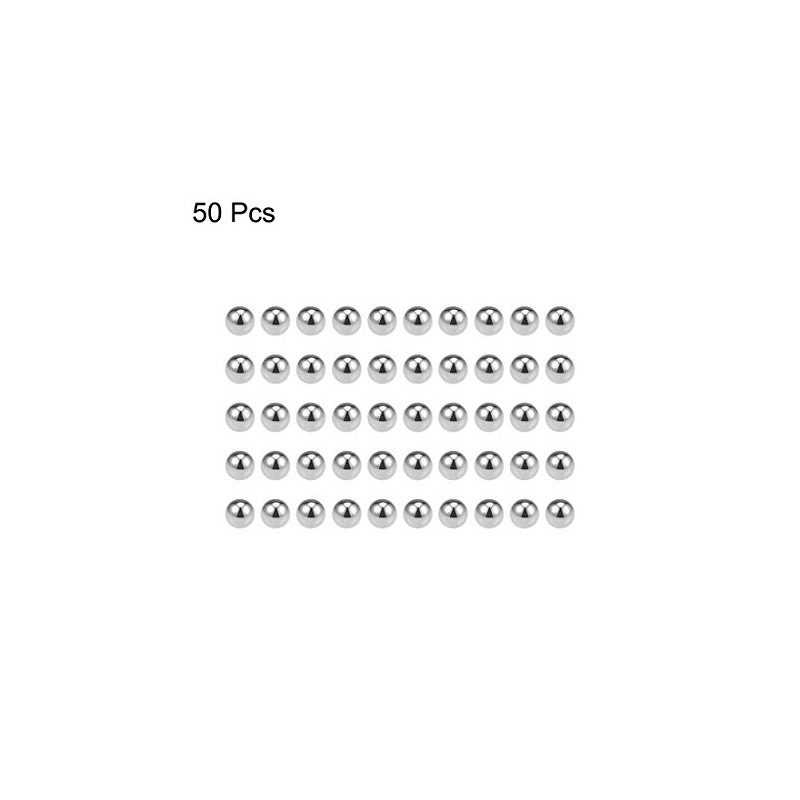 sourcing map Precision Balls 3.2mm Solid Chrome Steel G10 for