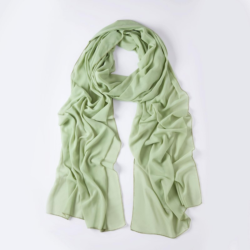 10ft Sage Green Chiffon Table Runner 1 Piece 27x120 Inches