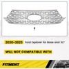 KUAFU Front Grill Overlay Compatible with 2020-2024 Ford Explorer Base