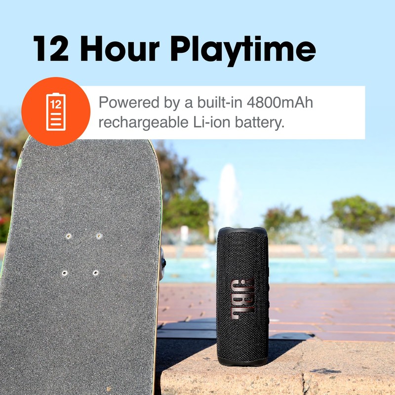 JBL Flip 6 (Green) + Bundle with Case Logic Braided