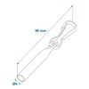 Preiswert&Gut Rope End Clasp Diameter 6 and 8 mm Simplex