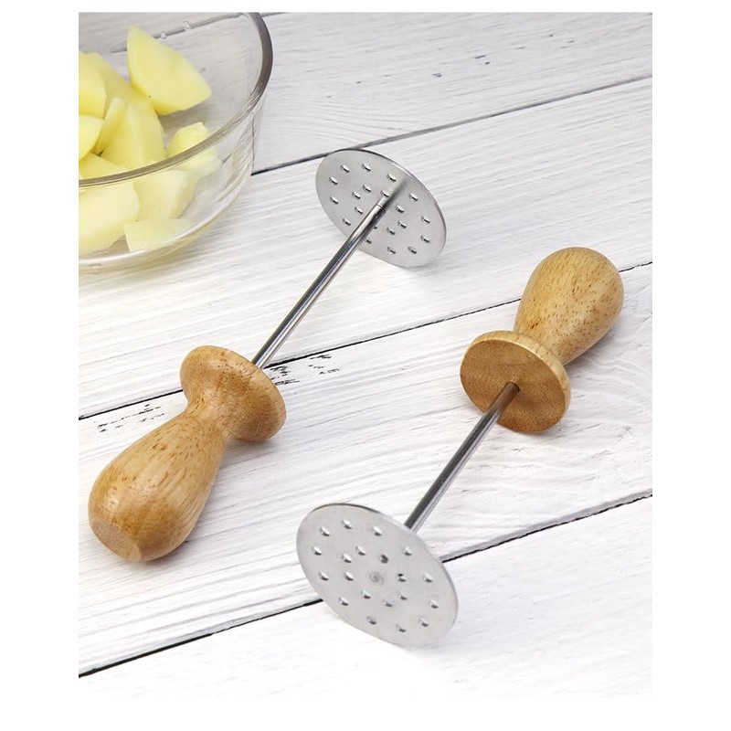 MayeBridge Mini Avocado Masher, Mini Potato Mashers with Wood Non