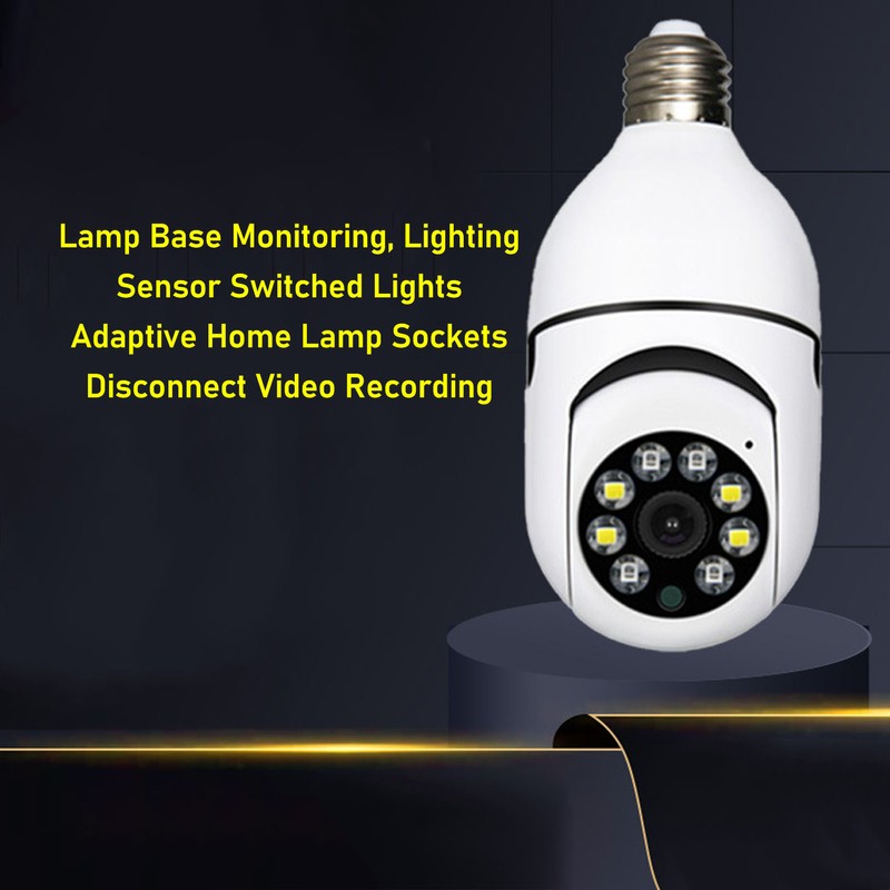 Surveillance Camera 3MP Wireless WIFI Remote Control Outdoor E27 Bulb