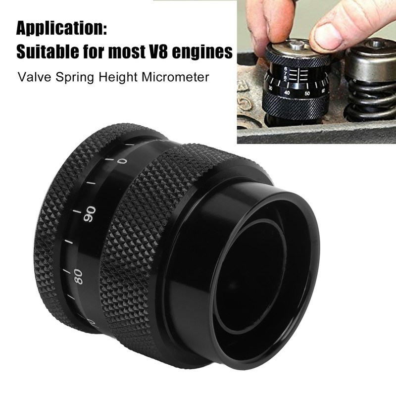 Valve Spring Height Micrometer Aluminium Alloy 1.600‑2.200in Height Range for