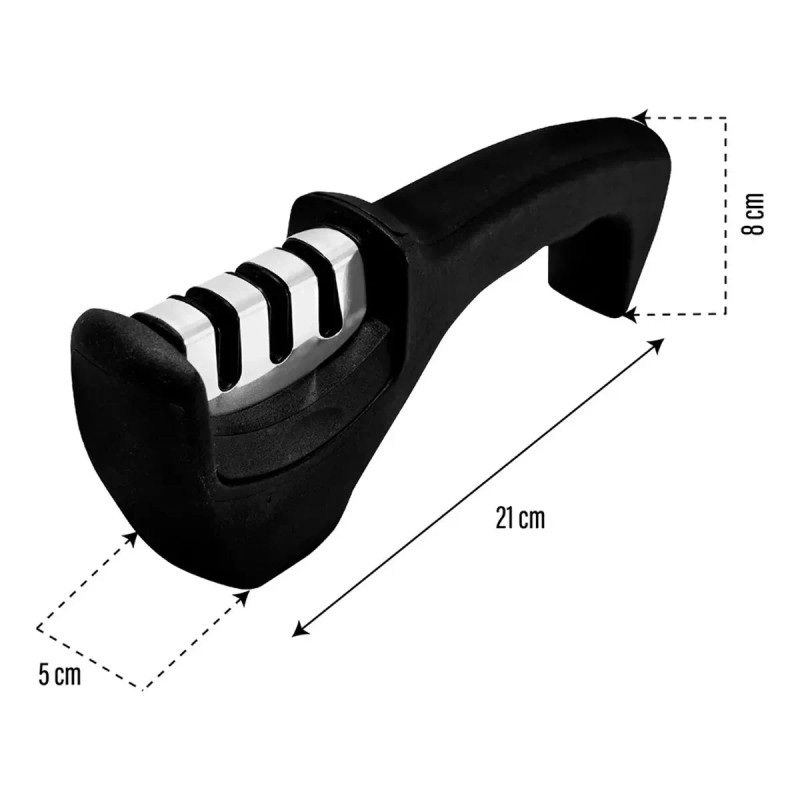 Lecute Afilador De Cuchillos Tijeras Cocina 3en1 Profesional Porta