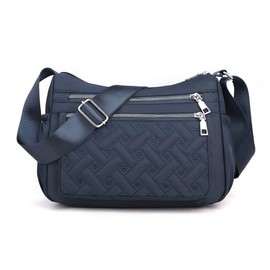 YUESITE Women's Small Shoulder Bag with Multiple Pockets, Dark Blue