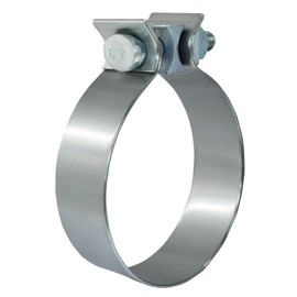 ISDVBUY 1 Pack Universal Exhaust Clamp, 304 Stainless Steel Narrow Band Muffler Clamp 3.5 Inch, Durable for Pipes Mufflers Catalytic Converters