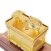 BRTAGG - Estatua chapada en oro con contenido, vara de