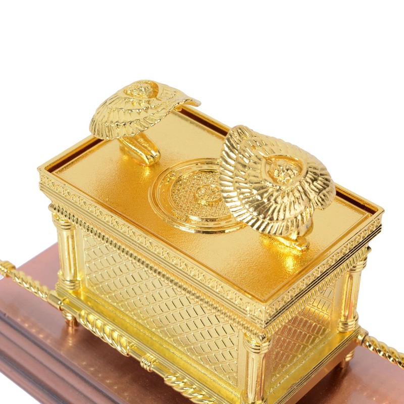 BRTAGG - Estatua chapada en oro con contenido, vara de