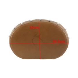 TCT-MOTORPARTS Leather Passenger Backrest Sissy Bar Pad For Indian 2014-2024 Chieftain Dark Horse 2016-2024 Roadmaster Limited 2021-2024