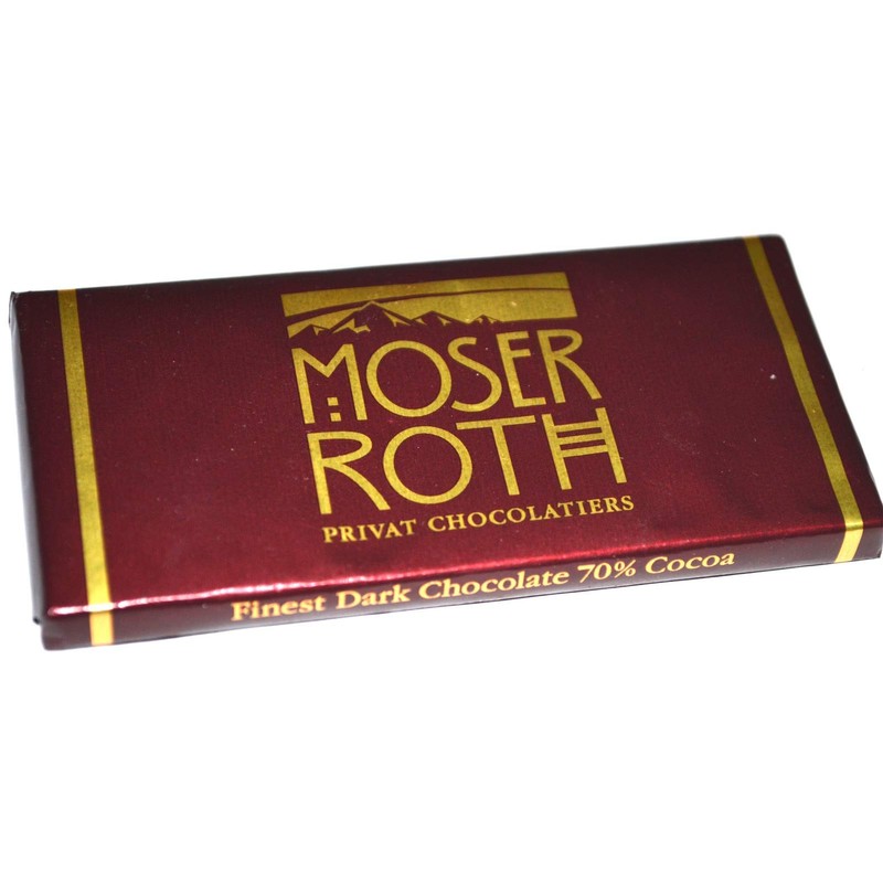 Boxed 6 Pack ~ 70% Cocoa Dark Chocolate ~ Moser