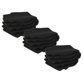 vhbw 15x Air Filter Replacement for Lunos 2/FSI-R, 39721 for Fan, Bathroom Fan, Ventilation Device - Black