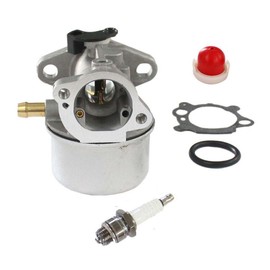 HURI Carburetor with Gasket Primer Bulb Spark Plug for 21" Cut Walk Behind Push Lawn Mower LG498170 JA60 JA62 JA65 JS40 JS45 JS60 JS61 JS63 JS63C JS63E