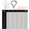 M8 Ring Shape Lifting Threaded Eye Bolt 304 Stainless Steel