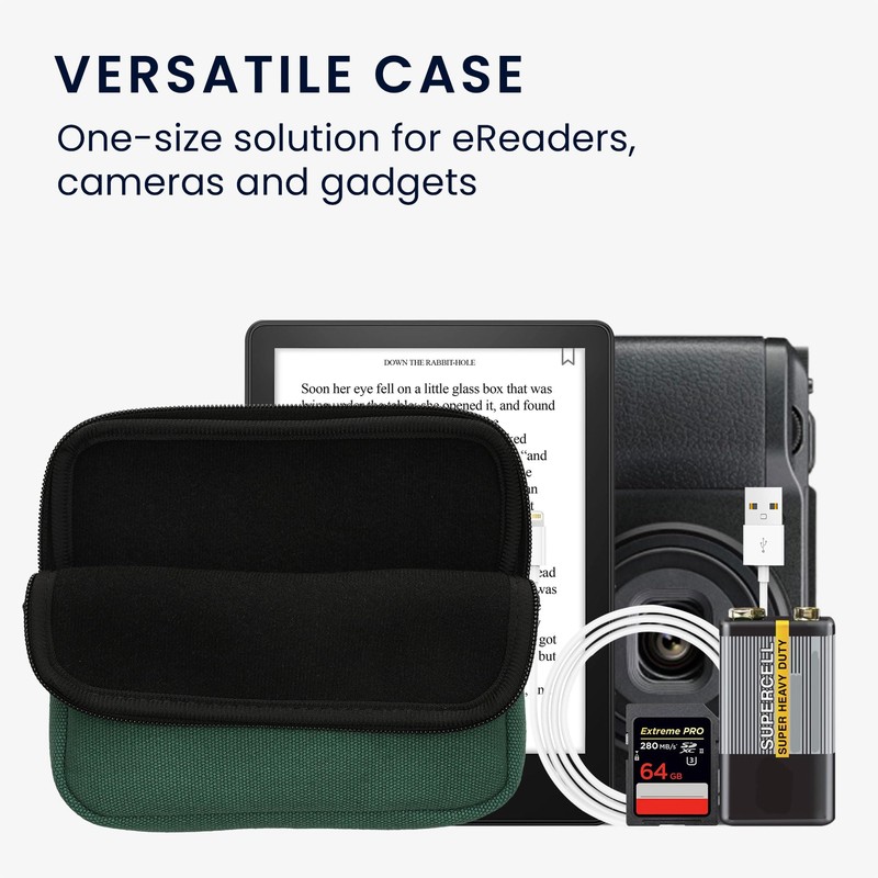 kwmobile Canvas Case Compatible with 6.8-7 Inch eReader Case -