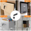 sourcing map 4 Pcs 5/8" Keyed Alike Cabinet Cam Lock