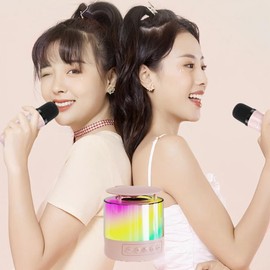 Karaoke Machine and Speaker Set with Light Wireless Speaker with Microphone 5w Output Powers 20Hz-20KHz Frequency Range | Karaoke Machines Portable Speaker Wireless Microphone