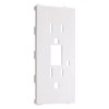 TayMac A52W Allure Nonmetallic Wallplate with GFCI Insert, White