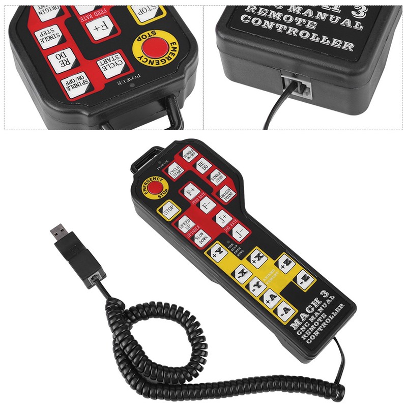 CNC Engraving Machine Manual Controller USB Connector 4-axle Control for