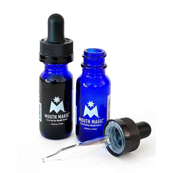 Mouth Magic is Dentist-Developed First Aid for Mouth Sores. Stop Suffering. Improve Your Quality of Life. Organically. 0.5fl.oz.