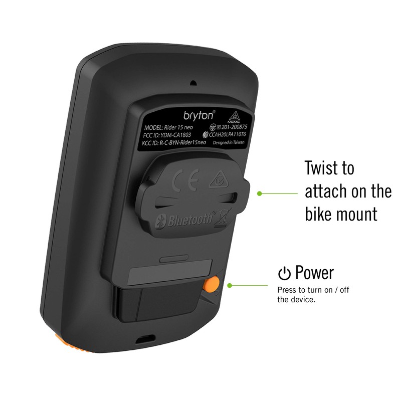 BRYTON RIDER 15C NEO GPS CYCLE COMPUTER BUNDLE WITH CADENCE