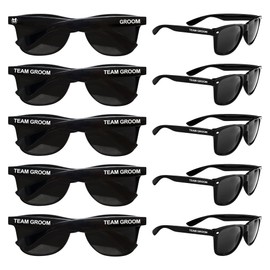 LotsBuyLots Groomsmen Gifts-10PCS Wedding Sunglasses Bachelor Party Favors for Groom,Team Groom (Team Groom)