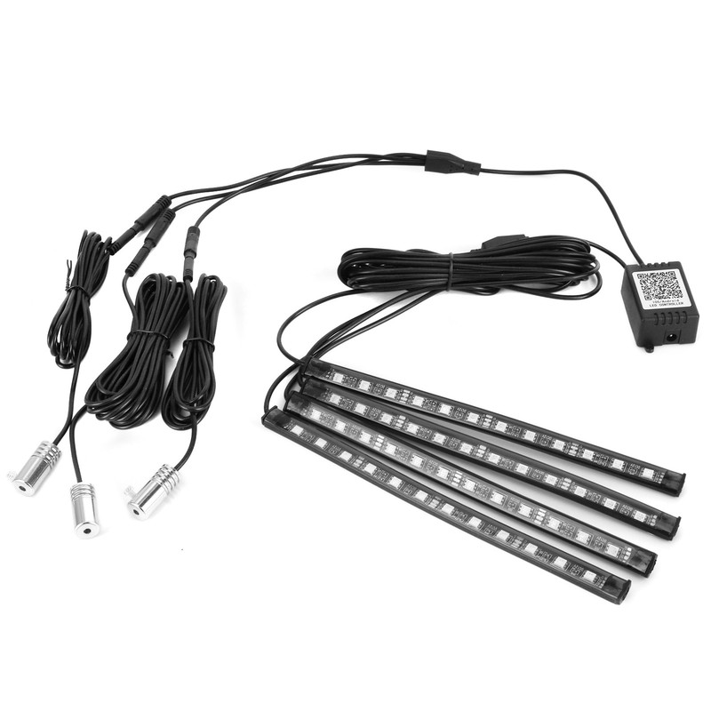 LED Ambient Lamp Atmosphere Wireless IP65 Waterproof Automotive Interior Decor