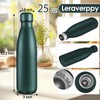 Leraverppy 25oz Cola-Bottle Shaped Stainless Steel Leak-proof Water Bottle,Double Wall
