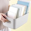 NAMYEUT Pack of 10 Grey Plastic Storage Baskets, 24.5 x
