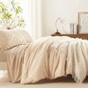 Anluoer Queen Comforter Set, Beige Tufted Bed in a Bag