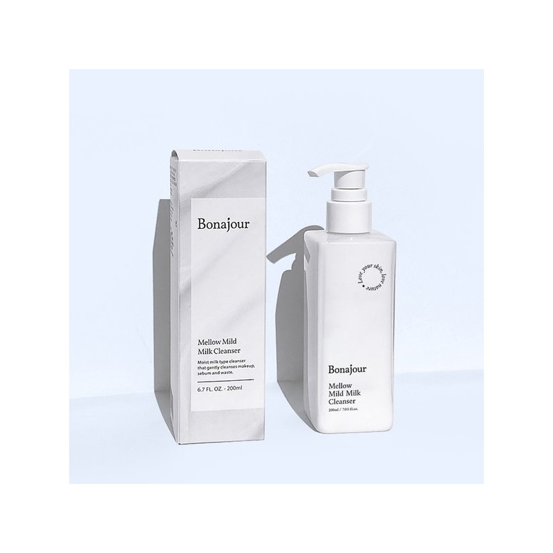 Bonajour 보나쥬르 멜로우 마일드 비건 밀크 클렌저 200ml Bonajour Mellow