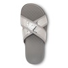 Vionic Merced Womens Cross Strap Slide Orthotic Sanda Silver -