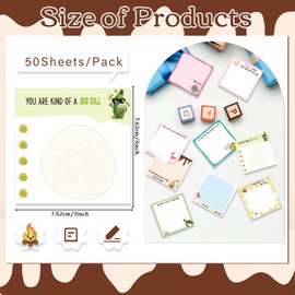 Lovarywow Inspirational Sticky Notes Gifts - 9 Pack Fun Positive Notepads 3x3 Inches, Motivational Self-Adhesive Memo Pads, Office Study Supplies Positive Gift for Teacher Nurse Coworkers (450 Sheets)