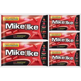 Mike & Ike "Red Rageous" Chewy Fruit Flavored Candy 5 Oz of 5 Packs