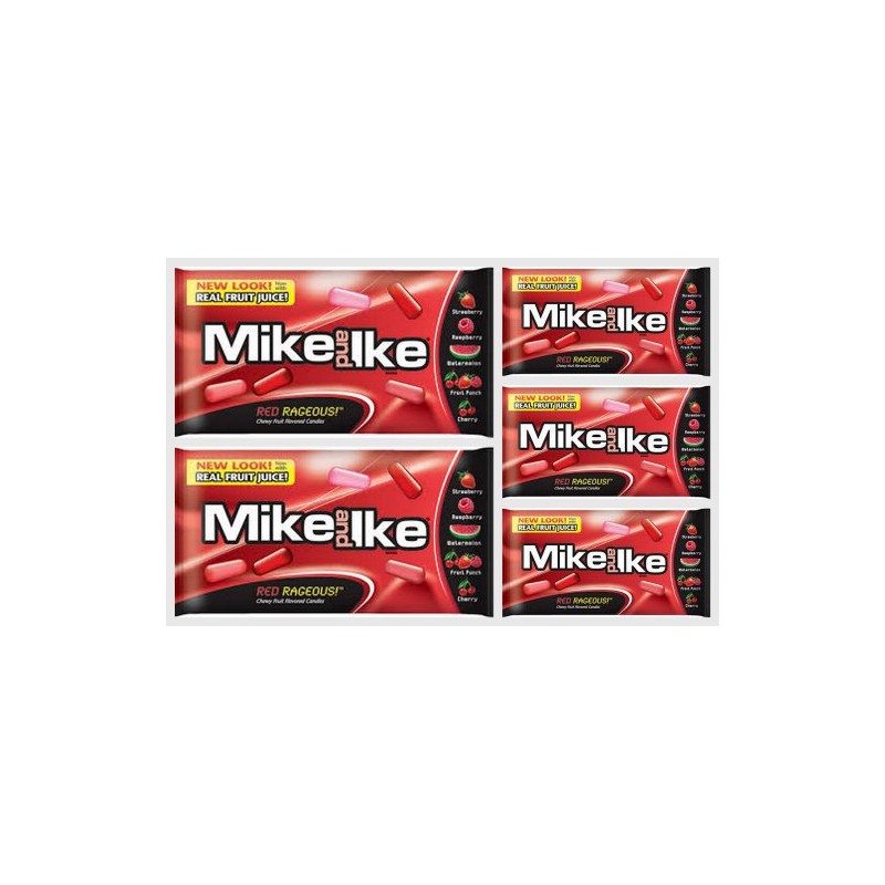 Mike & Ike "Red Rageous" Chewy Fruit Flavored Candy 5