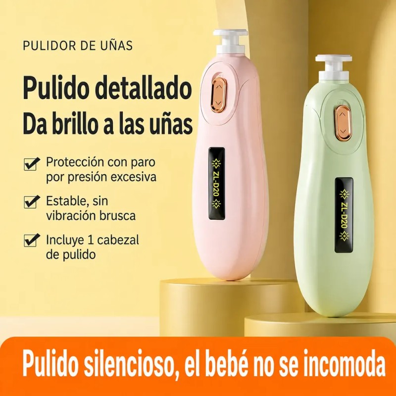 Pulidor Eléctrico De Uñas Para Bebé Lima De Uñas Silenciosa