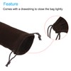PATIKIL Microfiber Pouch 30x20cm Brown 2pcs Soft Storage Drawstring Gift
