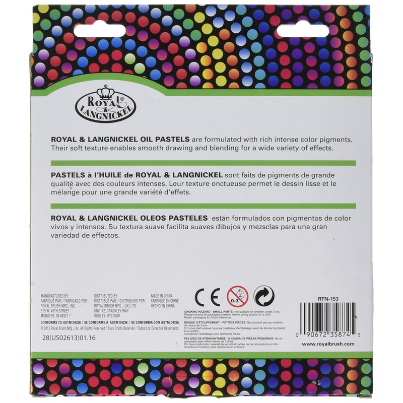 Royal Brush Oil Pastels-24/Pkg