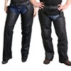 Hot Leathers CHM1001 Black Fully Lined Unisex Premium Leather Motorcycle