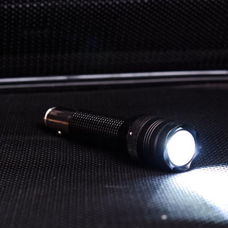 Mini Flashlight LED High Brightness Aluminum 2200mAh 300m Lighting Range