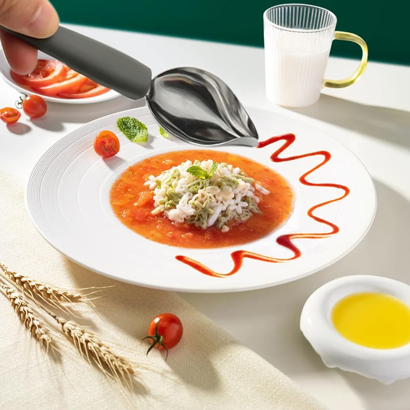 2 Pieces Stainless Steel Spoons Kitchen Utensils Food Serving Tools