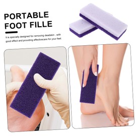Vaguelly 2Pcs Purple Foot Pumice Stone Exfoliating Callus Remover for Soft Feet and Smooth Skin Lightweight Pedicure Tools for Home and Salon Care