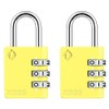 [ZARKER XD35] Small and Heavy Duty 3-Digit Combination Padlock Different